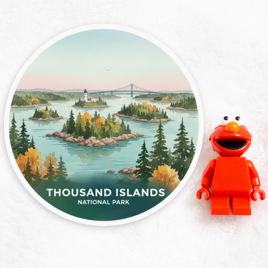 Thousand Islands National Park Watercolor Vinyl Sticker